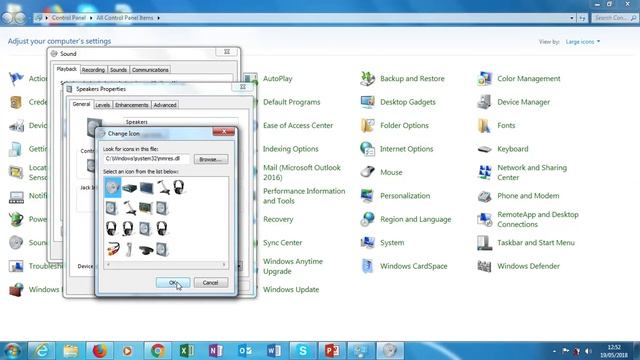 How to change Windows 7 sound icon level enhancemnt and advanced смотреть онлайн