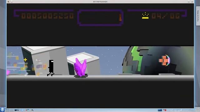 Bit.Trip Runner (2011) - PC Gameplay / Intel GMA 4500MHD / Linux смотреть онлайн