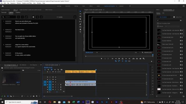 Adobe premiere pro Speech To Text Transcription AUTOMATIC смотреть онлайн