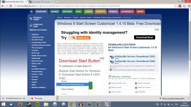 Zmiana obrazu w start screen (kafelki) w Windows 8.1 смотреть онлайн