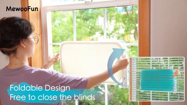 MewooFun Foldable Cat Window Perch Cat Window Bed смотреть онлайн