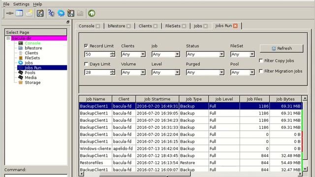 bacula client configuration backup-restore centos7 смотреть онлайн