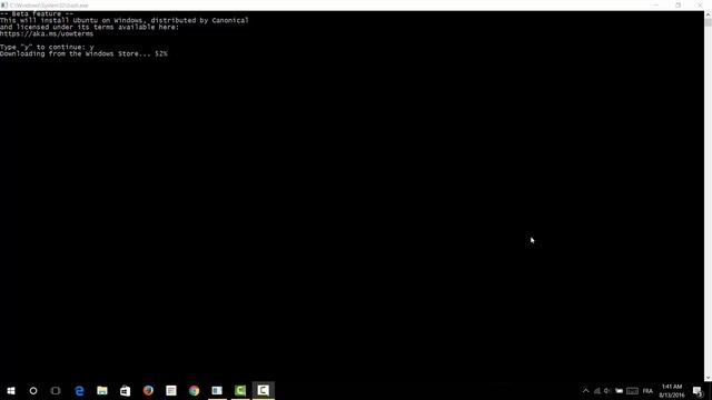 Activating and using Linux Bash on Windows 10 смотреть онлайн