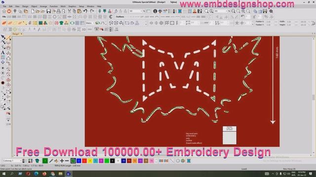 Embroidery designing tutorial || Free design Download| Free এমব্রয়ডারি ডিজাইনের প্রশিক্ষণ смотреть онлайн