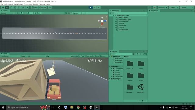 basic driving simulator [user interface update] (unity 2020, windows) — demo смотреть онлайн