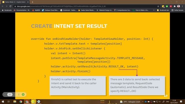 NMP 12-4: Explicit Intent with result смотреть онлайн