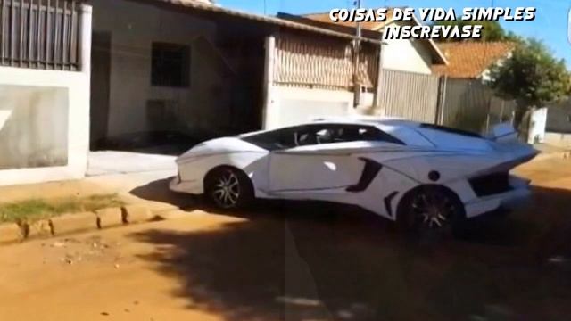 Como é o Interior do Carro Uno Modificado em Lamborghini ou LamborgUno Por Brasileiro Inventor смотреть онлайн