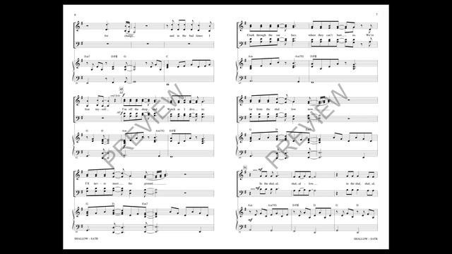 Shallow (from A Star Is Born) (SATB Choir) - Arranged by Mac Huff смотреть онлайн
