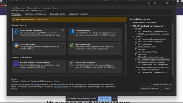 How to install Visual Studio 2022 on Windows 10/11 | Advanced Web Programming | BSCIT Sem 5 смотреть онлайн