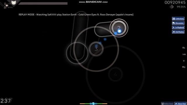 [osu!] ★4.29 | Station Earth-Cold Green Eyes ft.Roos Denayer [apple's Insane] (Replay) by SaKiiiiii смотреть онлайн