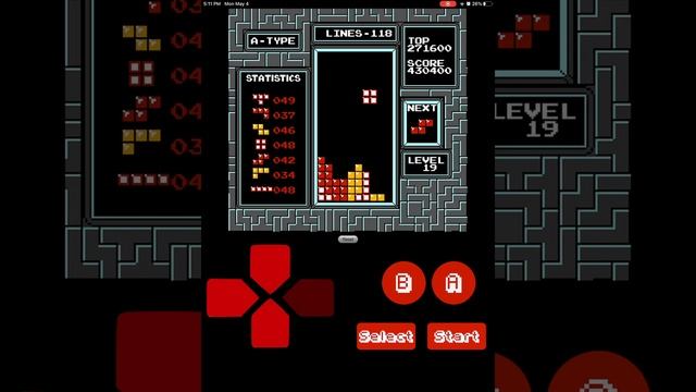 NES Tetris- 870,460 (Lvl 19 Mobile PB) смотреть онлайн