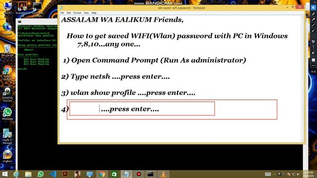 CMD : Find all Wi-Fi passwords with only 1 command | Windows 10/8.1/8/7 смотреть онлайн