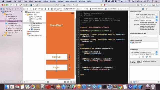 Learn How to Design and Code an iOS app like Snapchat : Finishing the splash view смотреть онлайн