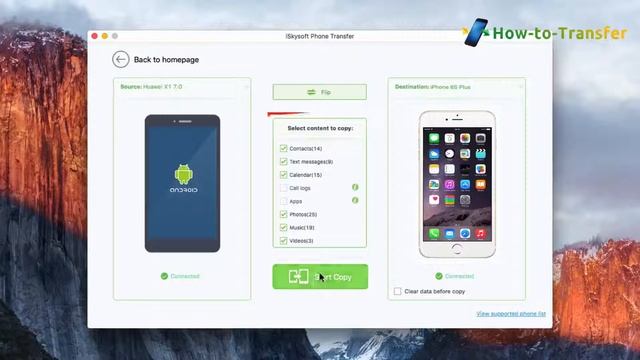 1-Click to Transfer All Contents from Huawei to iPhone 6S Plus смотреть онлайн
