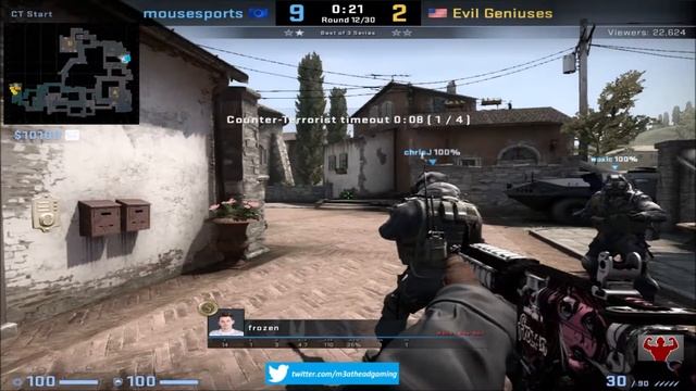 CS:GO POV - Frozen (mouz)(21-5) vs EG / inferno / EPICENTER 2019 смотреть онлайн