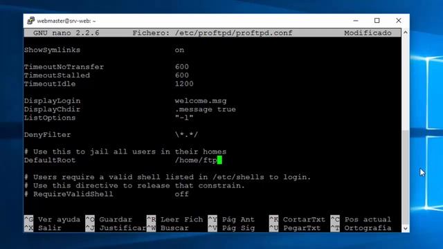 Debian servidor web 07 - Instalando FTP смотреть онлайн