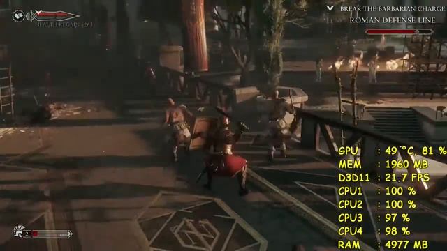 Ryse: Son of Rome - R7 250 - Intel Core 2 Quad Q8400 - 8GB RAM смотреть онлайн
