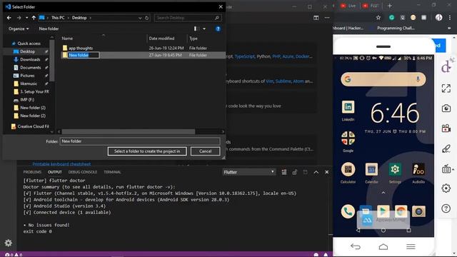 FLUTTER Windows setup VScode смотреть онлайн