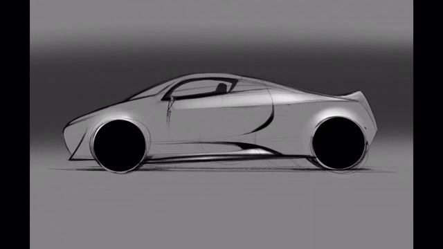 iPad Air Car Sketch in procreate app смотреть онлайн
