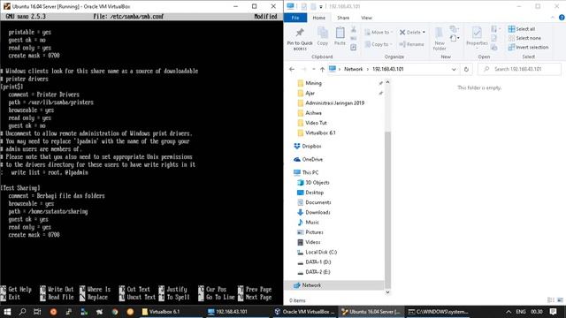 02 - Instalasi Samba dan konfigurasi sharing file смотреть онлайн