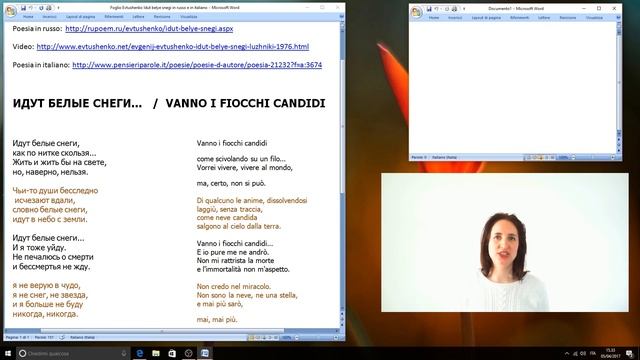 07/04/2017 Russo intermedio. Il poeta E. Evtushenko e la poesia “Vanno i fiocchi candidi” смотреть онлайн
