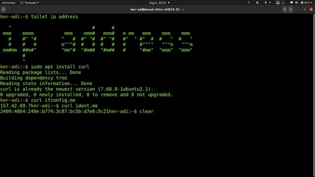 How to get ip address in Linux terminal смотреть онлайн