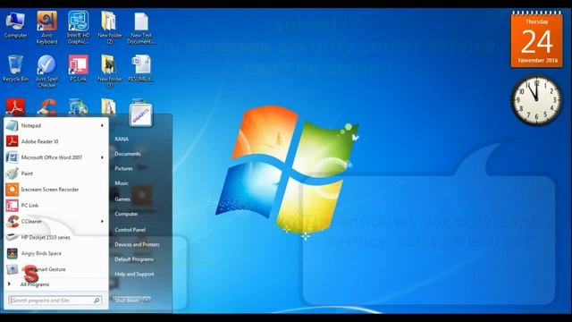 Problem SOLVED !!! ||"The windows security service can't be started"|| Hindi смотреть онлайн