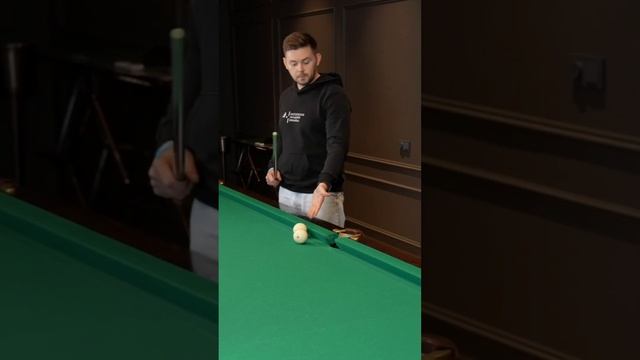 Как забивать джамп в бильярде / Перескок шара смотреть онлайн