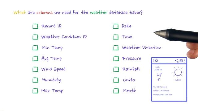 Weather Table Columns Quiz - Developing Android Apps смотреть онлайн