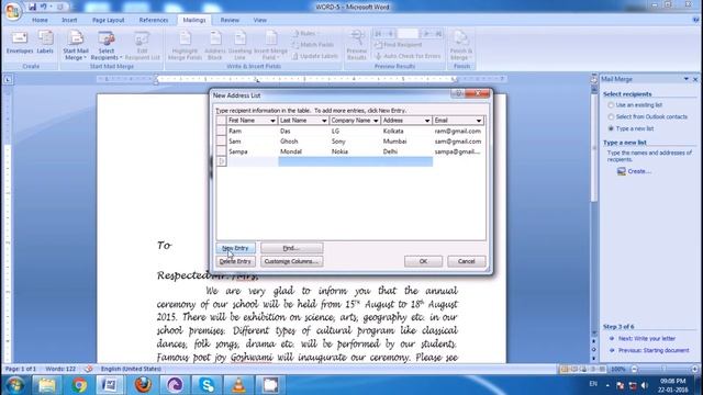 Mail Merge in Microsoft Office Word 2007 or 2010 смотреть онлайн