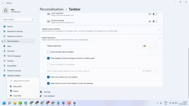 How to Change Location of Taskbar on Screen in Windows 11 смотреть онлайн