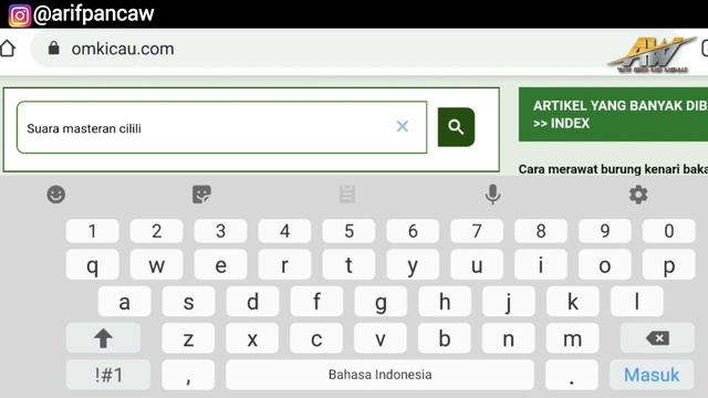 CARA DOWNLOAD MP3 / SUARA BURUNG MASTERAN смотреть онлайн