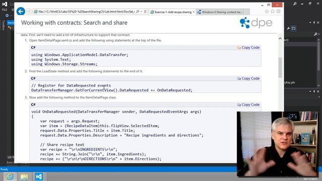 Windows 8 Apps with C# - Part 19: Implementing the Share Contract смотреть онлайн