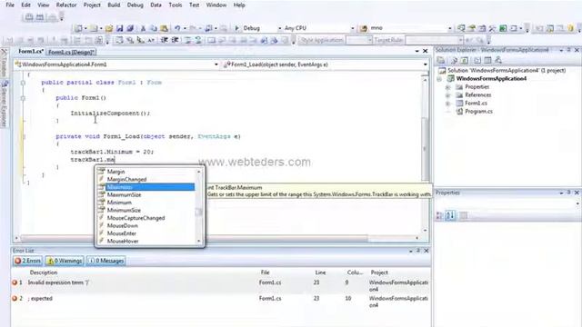 C# TrackBar Kullanımı Ömür Teşi смотреть онлайн