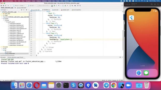 Flutter: Add custom font to app смотреть онлайн