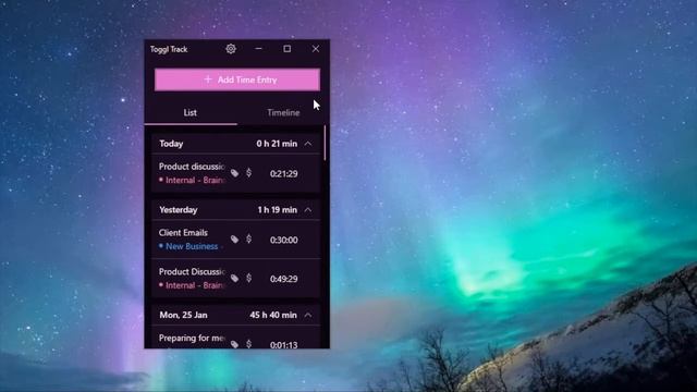 Toggl Track Windows Desktop App Demo смотреть онлайн