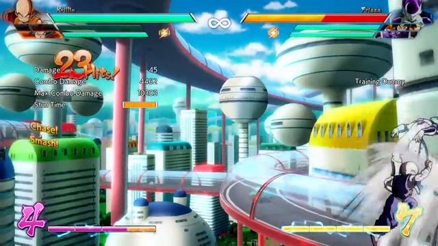 DBFZ - Krillin corner set up to afterimage Goku assist (Meter positive, 5.8k dmg) смотреть онлайн