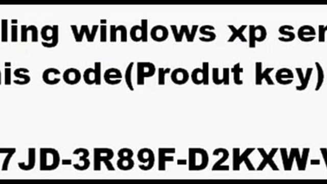 how to activate windows xp service pack 3 key 360p смотреть онлайн