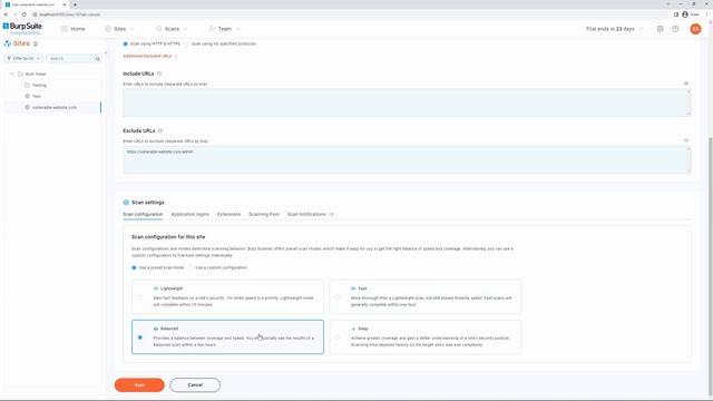Using preset scan modes in Burp Suite Enterprise Edition смотреть онлайн