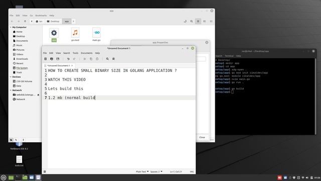 Golang Create Smaller Binary Size смотреть онлайн