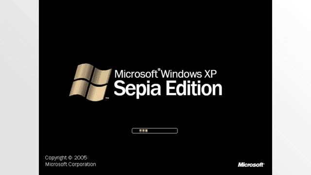 Windows XP Sepia Edition смотреть онлайн