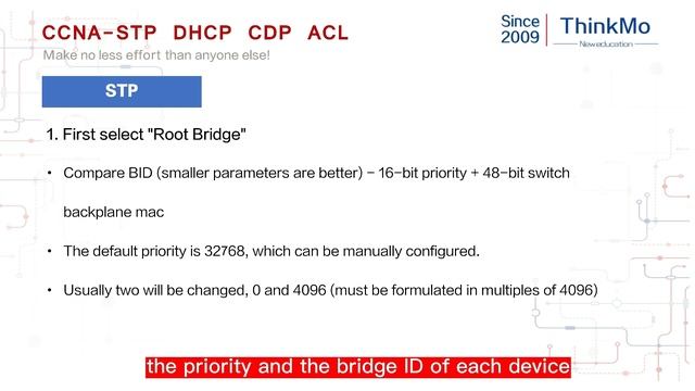 【ThinkMo】STP，DHCP，CDP and ACL.2 смотреть онлайн