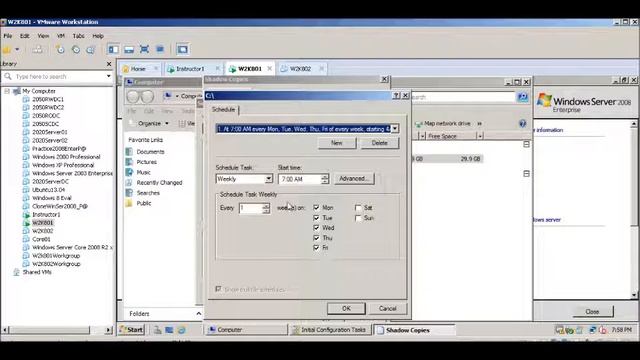 INTC2030 Lab11 Creating Shadows file copies Windows Server 2008 смотреть онлайн