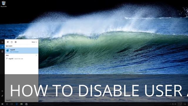 DISABLE USER ACCOUNT CONTROL IN WINDOWS 10 смотреть онлайн