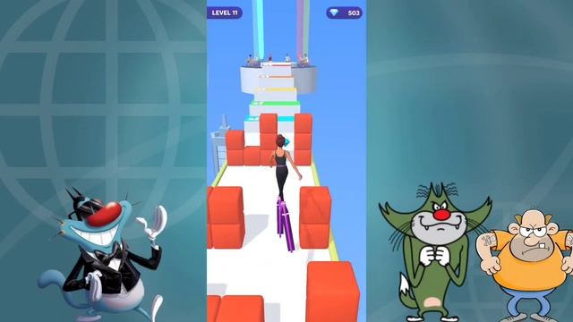 NOOB vs PRO vs HACKER High Heels Android iOS Oggy And Jack Voice смотреть онлайн
