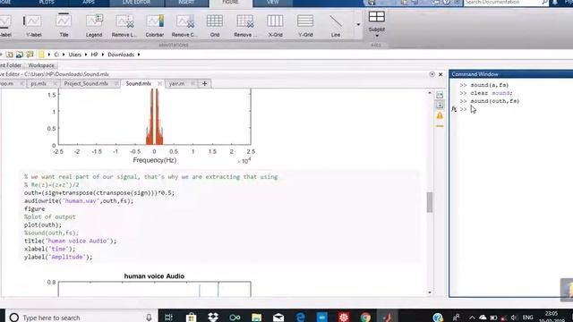 Program to separate background sound and human voice in audio file| Signals and systems смотреть онлайн