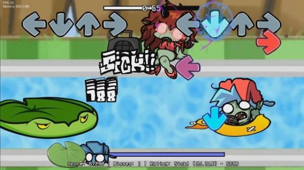 Friday Night Funkin:Plants vs. Rappers:Vs Threepeater and more (DEMO).