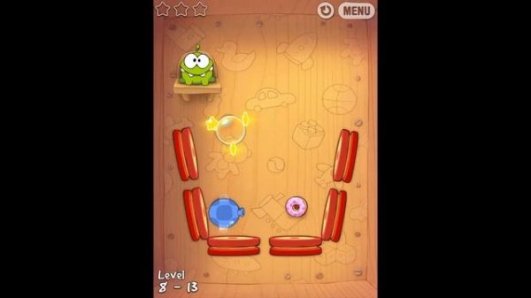 Cut the Rope HD - Toy box - All of Level 6.