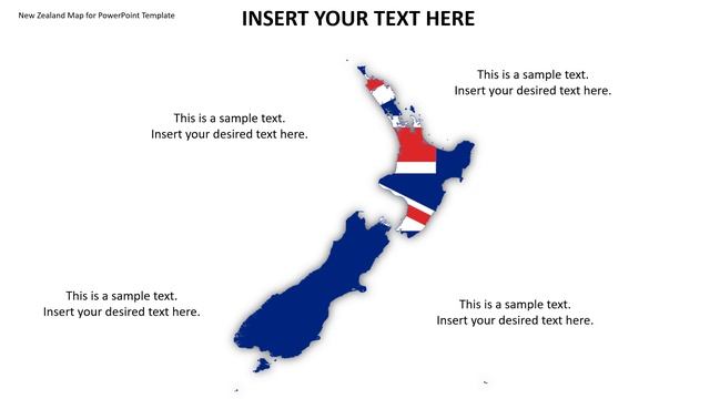 New Zealand Map for PowerPoint Template смотреть онлайн
